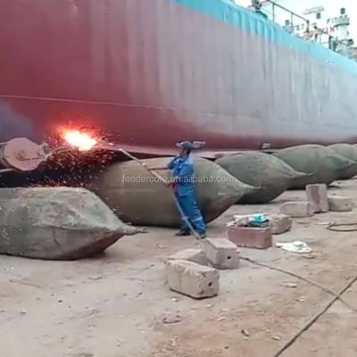 بسته سفارشی کوله هوای لاستیکی دریایی برای پرتاب و فرود کشتی